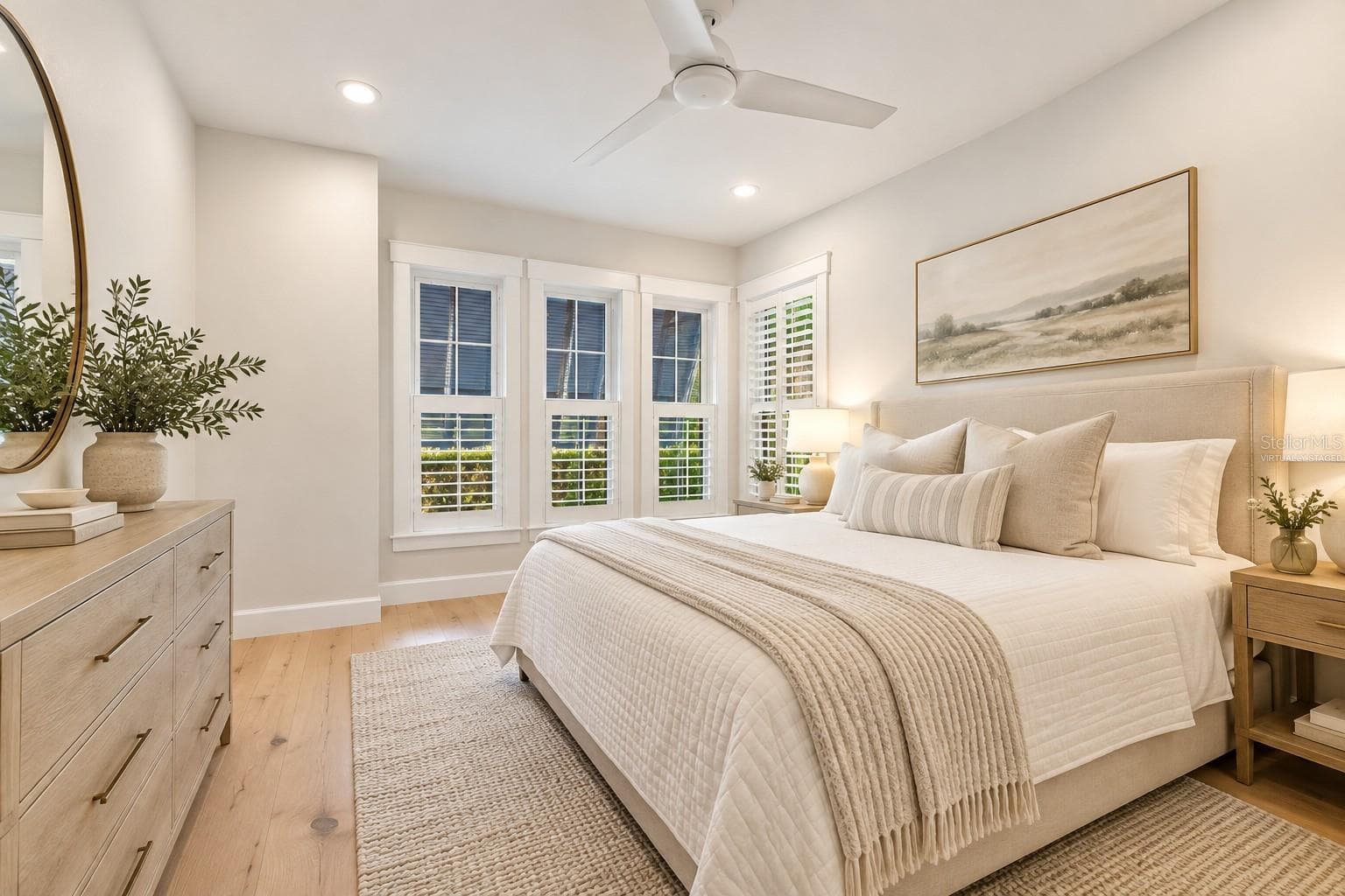 Bedroom 1 - Virtually Staged - 2436 ARLINGTON ST, SARASOTA
