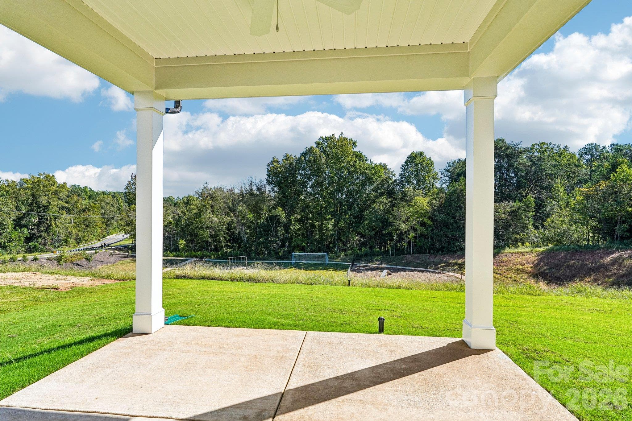 Rear Covered Porch Views - 109 Plover Lane, Mooresville