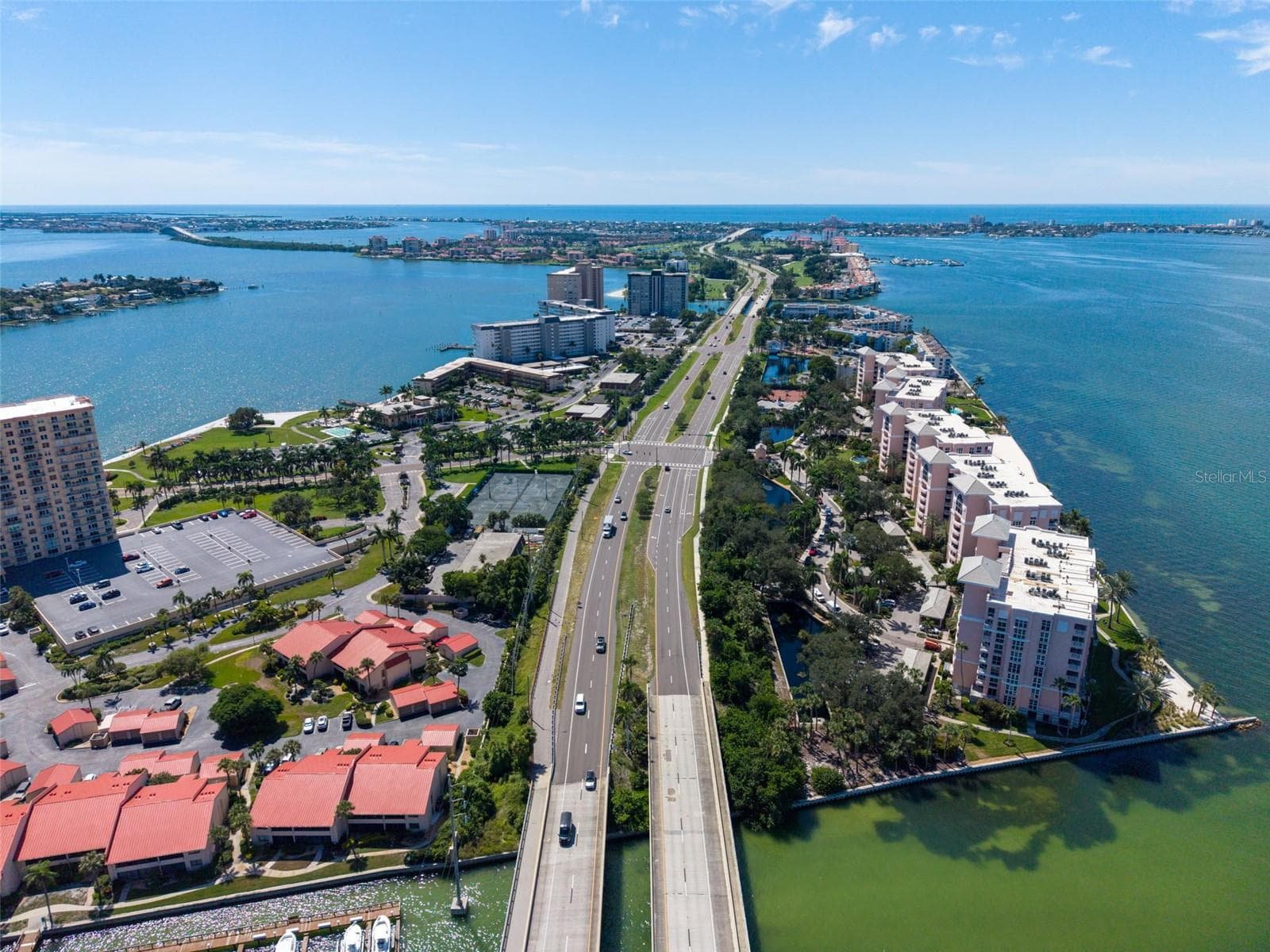 Aerial View of Pinellas Bayway - 4993 BACOPA LN S #304, ST PETERSBURG