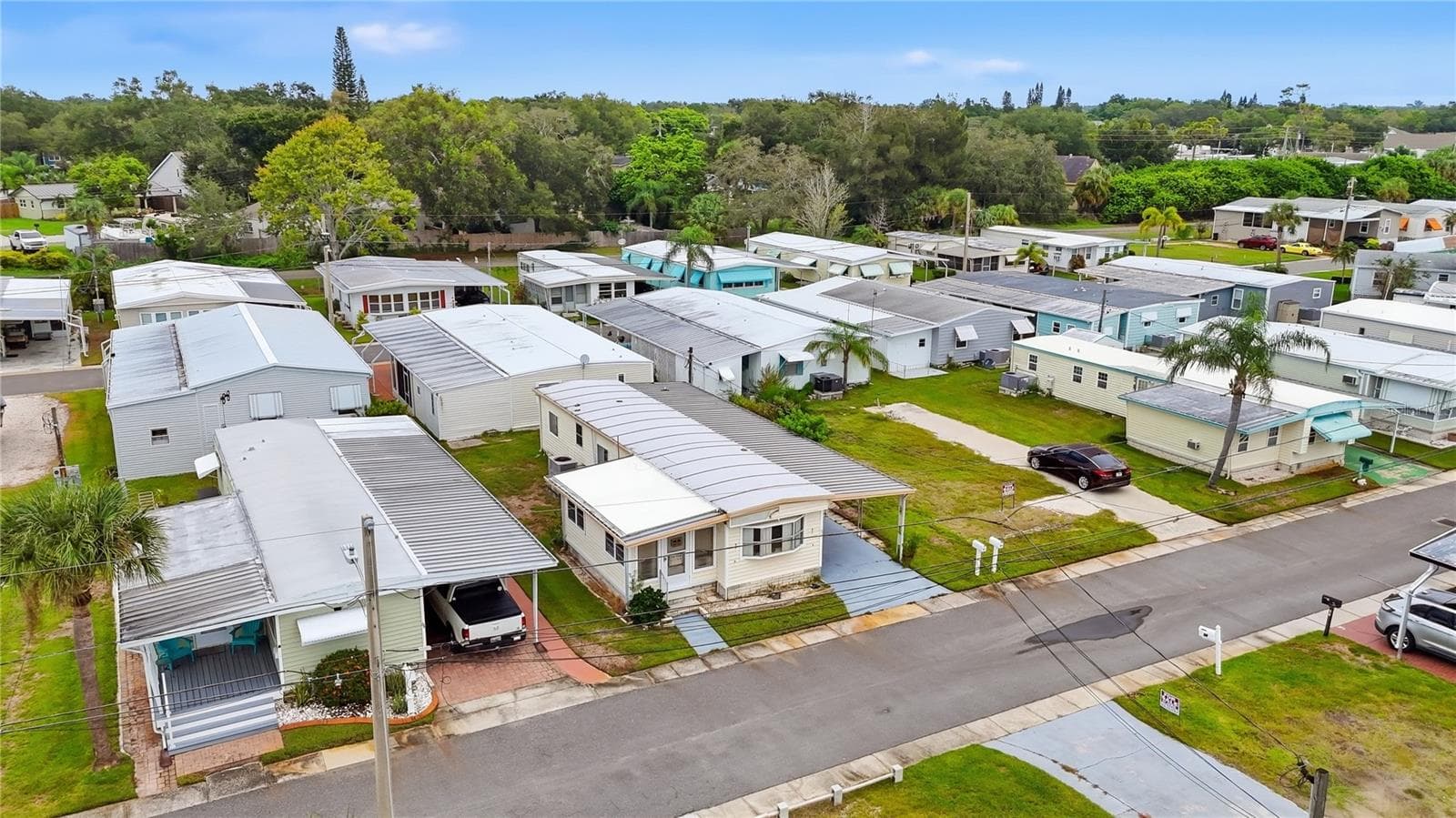 Arial view of mobile home - 65 SCHOONER DR #65, PALM HARBOR
