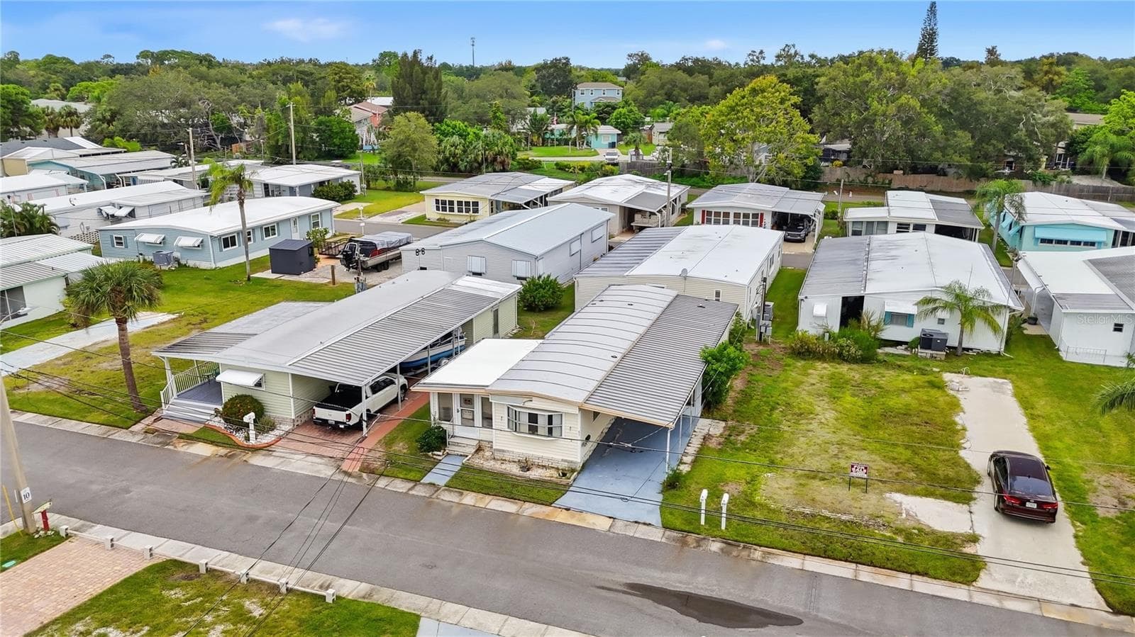 Arial view of mobile home - 65 SCHOONER DR #65, PALM HARBOR