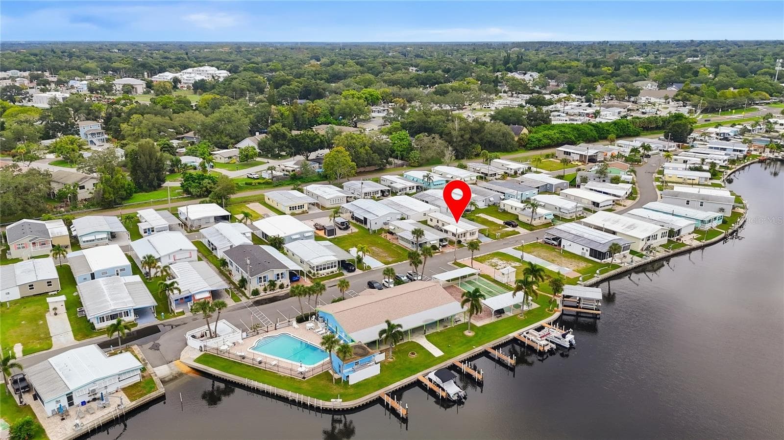 Arial view - 65 SCHOONER DR #65, PALM HARBOR