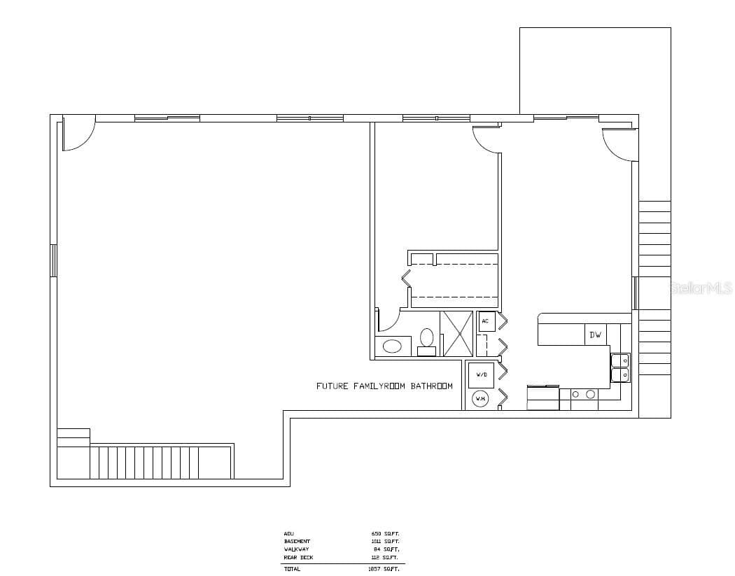 Basement & ADU Floorplan - CONSTITUTION MORNINGVIEW DR, EUSTIS