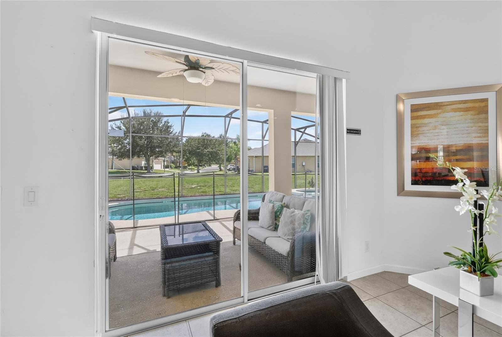 Sliding door to pool/patio - 277 YELLOW SNAPDRAGON DR, DAVENPORT