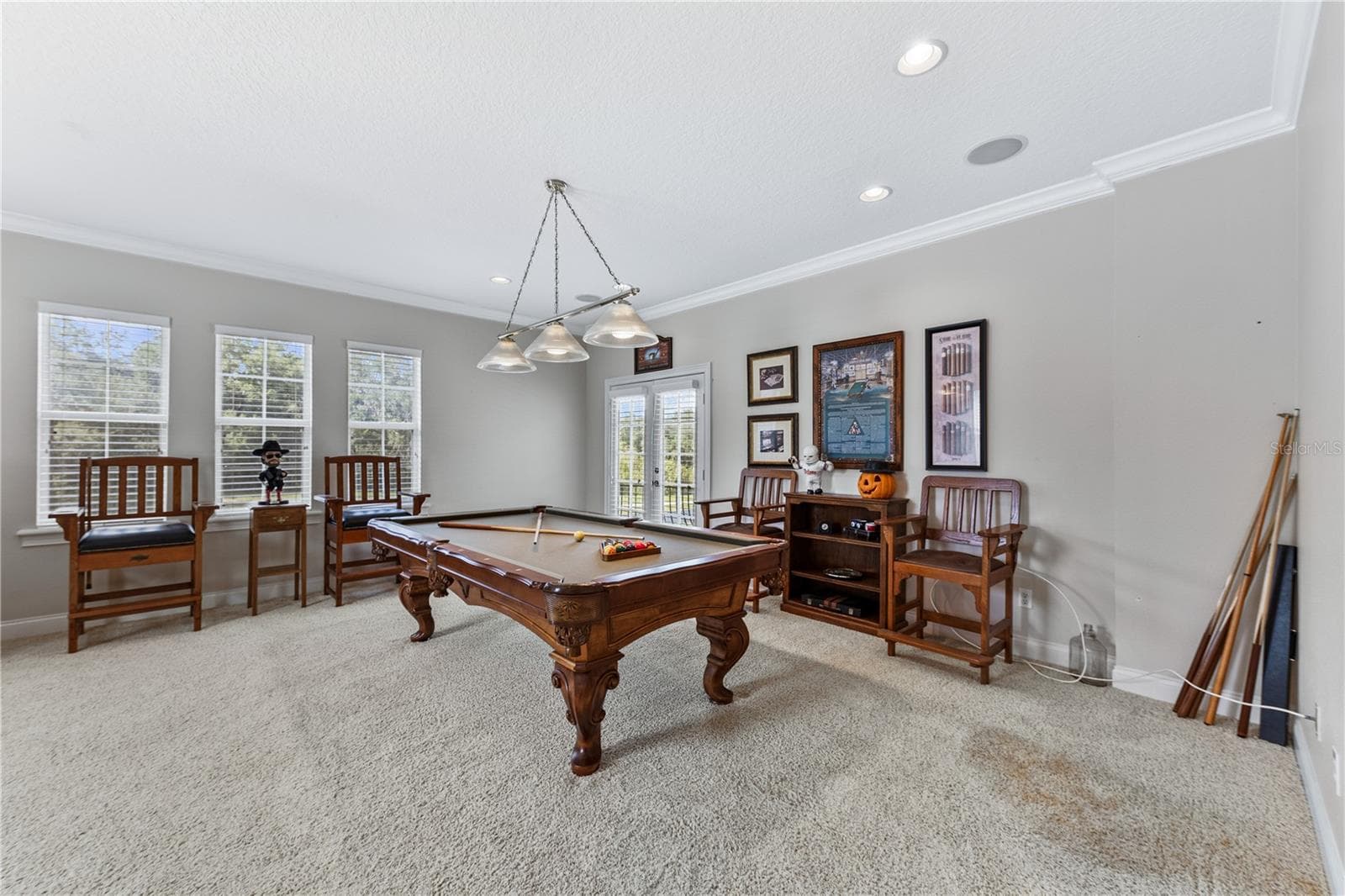 GAME ROOM W FRENCH DOORS TO BALCONY - 755 MILLS ESTATE PL, CHULUOTA