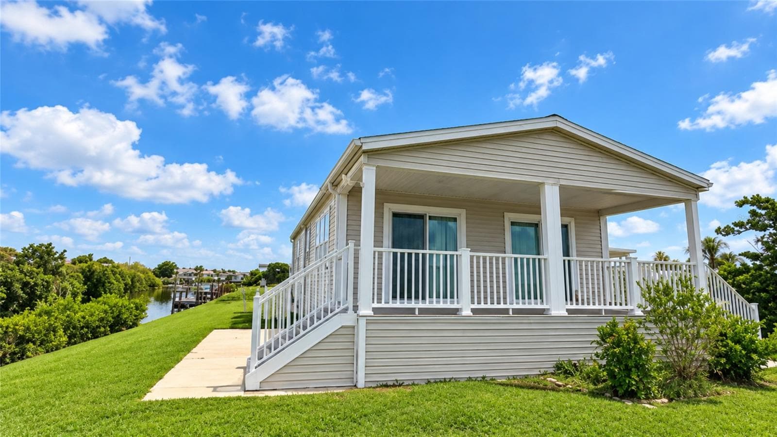 Side of Home with Deck - 734 BLACKBURN BLVD, NORTH PORT