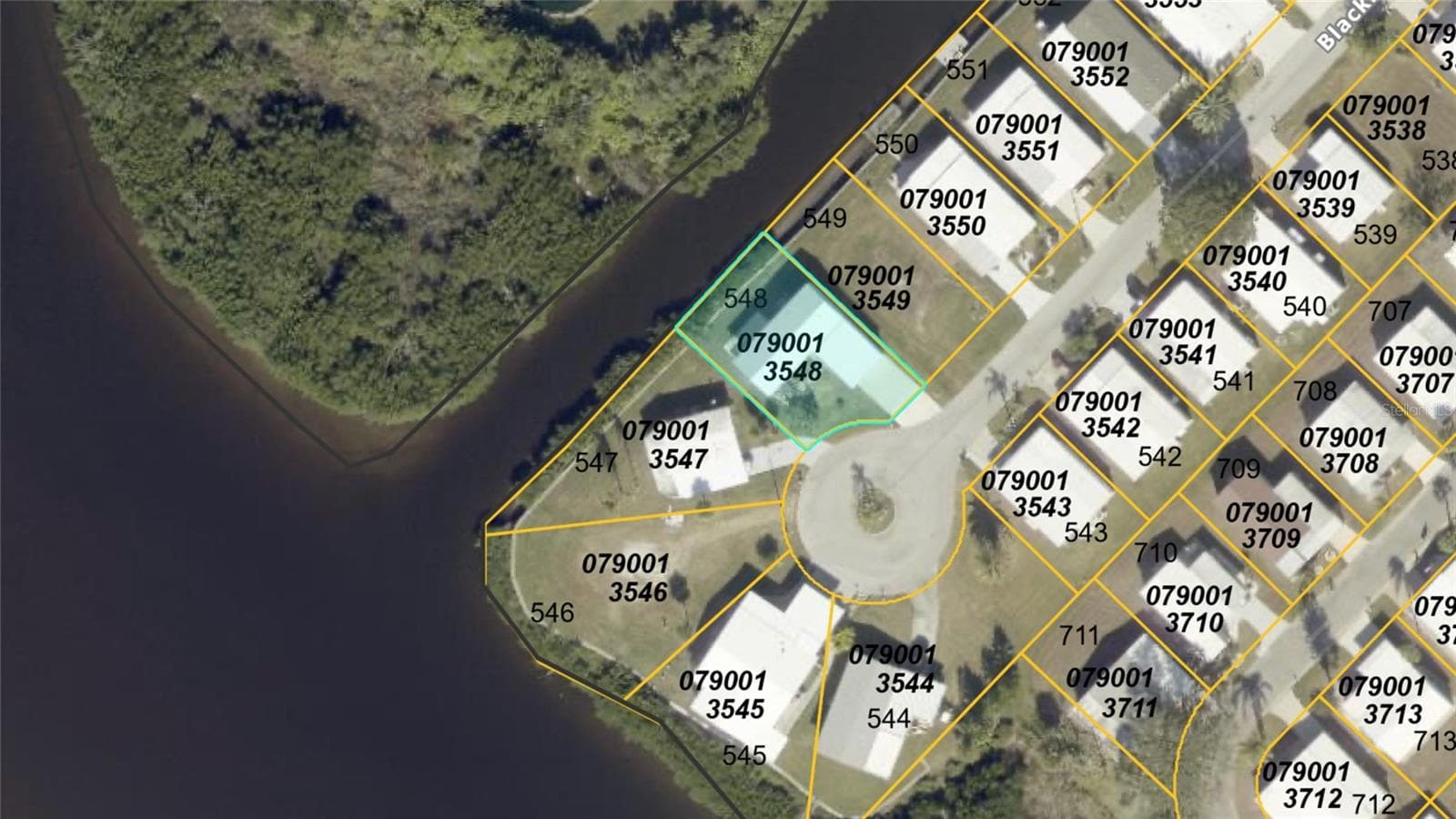 County Appraiser Aerial Map - 734 BLACKBURN BLVD, NORTH PORT