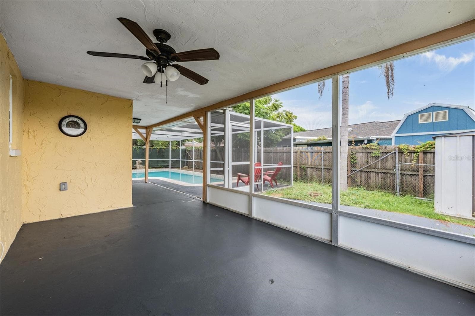 view from patio just outside the primary bedroom - 7700 BIRCHWOOD DR, PORT RICHEY