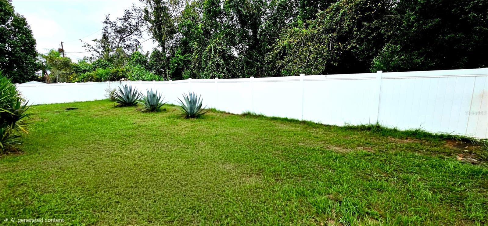 Large fenced backyard - 678 FAIRCHILD AVE, DELTONA
