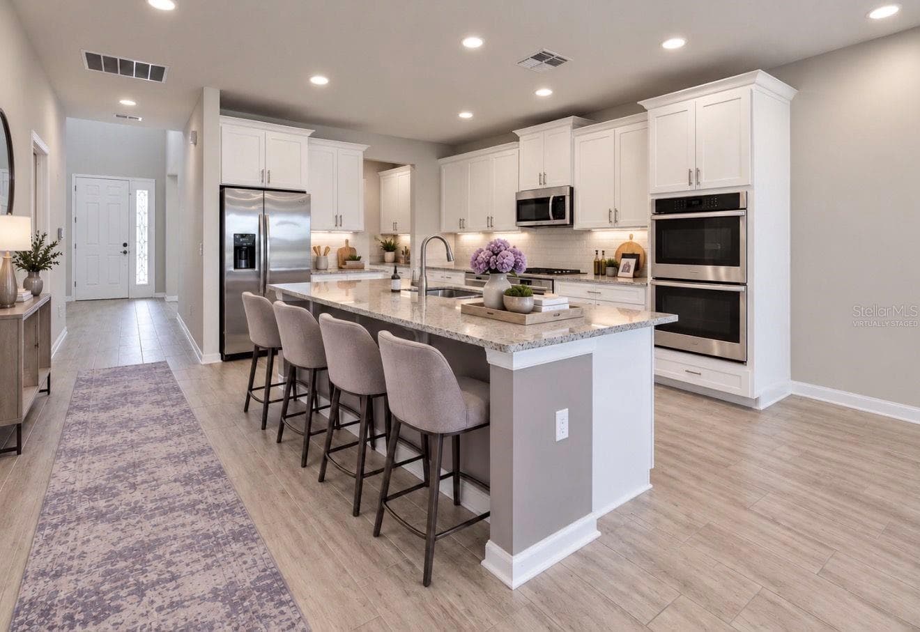 Kitchen. Virtually Staged - 3179 MARINE GRASS DR, WIMAUMA