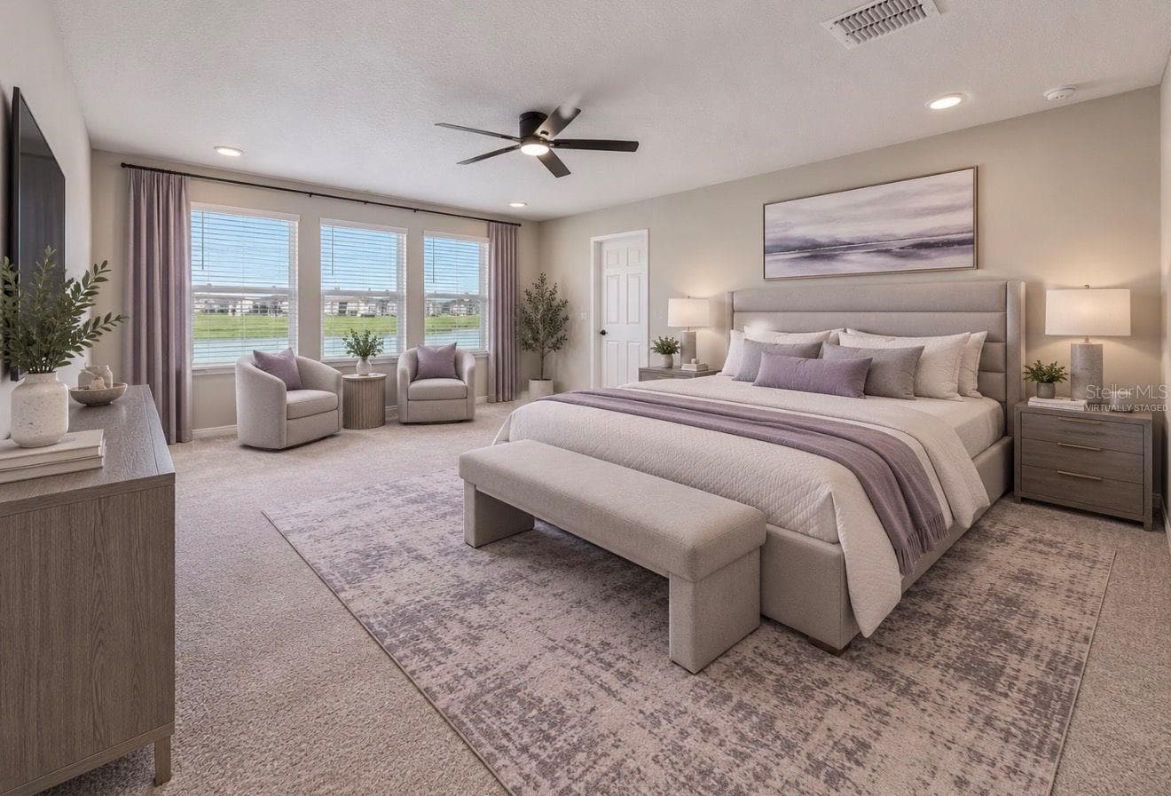 Upstairs Primary. Virtually Staged - 3179 MARINE GRASS DR, WIMAUMA