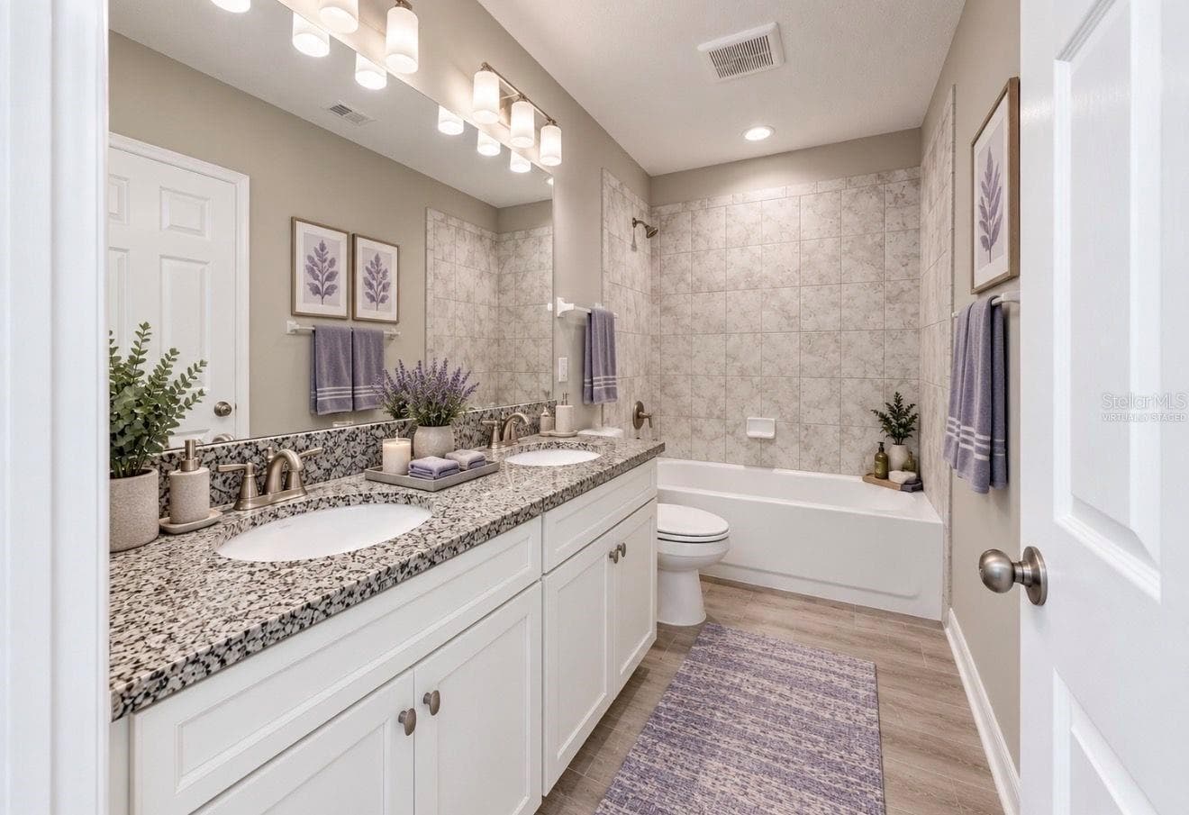 2nd floor. Full Bath. Virtually Staged. - 3179 MARINE GRASS DR, WIMAUMA