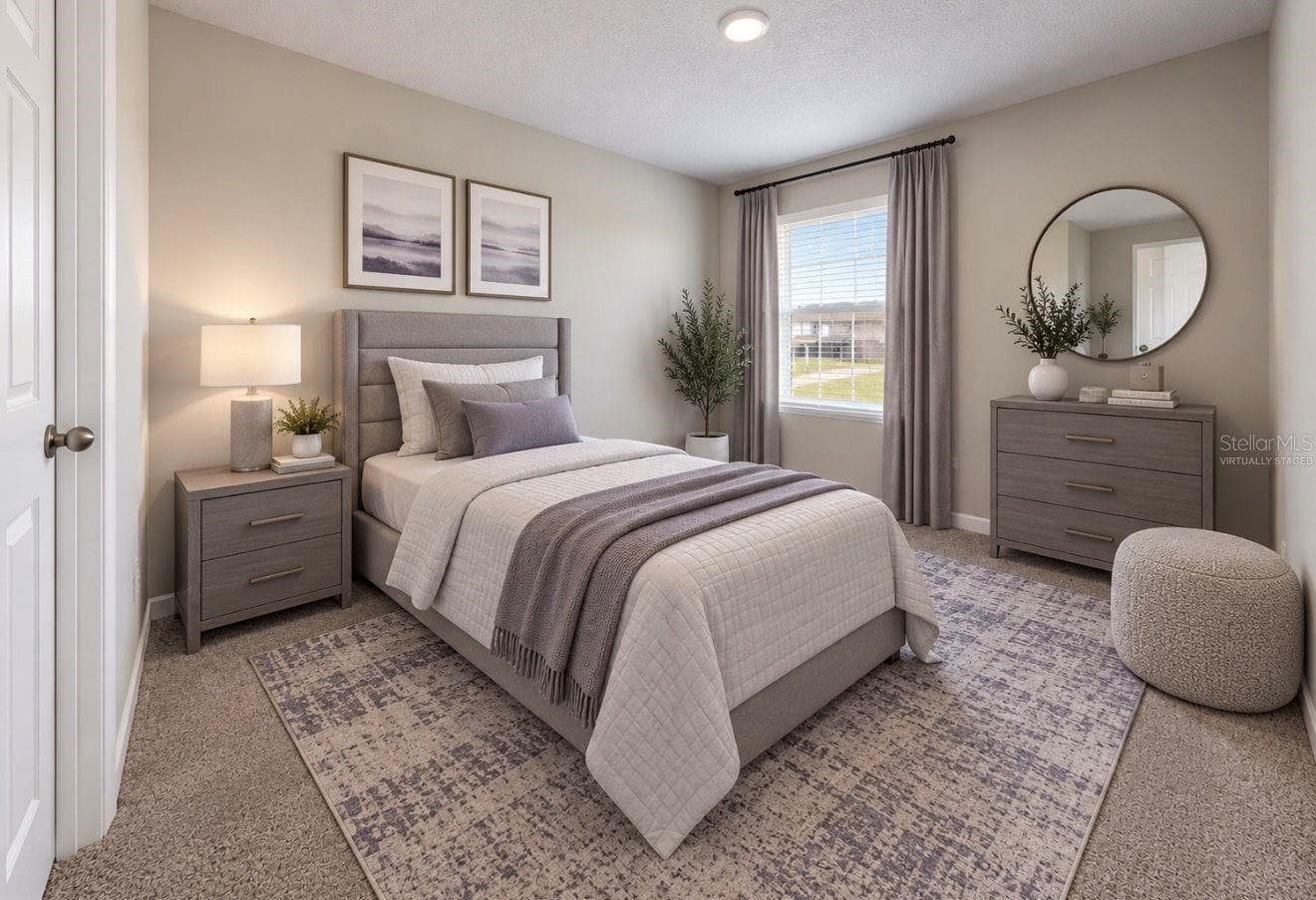 2nd Floor Bedroom. Virtually Staged - 3179 MARINE GRASS DR, WIMAUMA