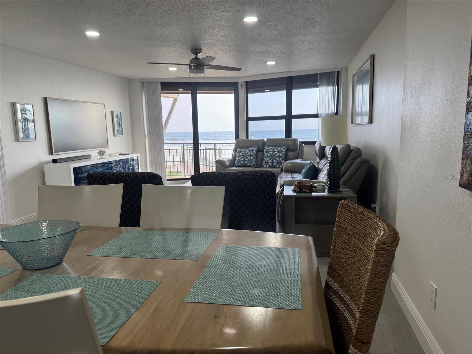 Dining area and Living Room - 4745 S ATLANTIC AVE #102, PONCE INLET
