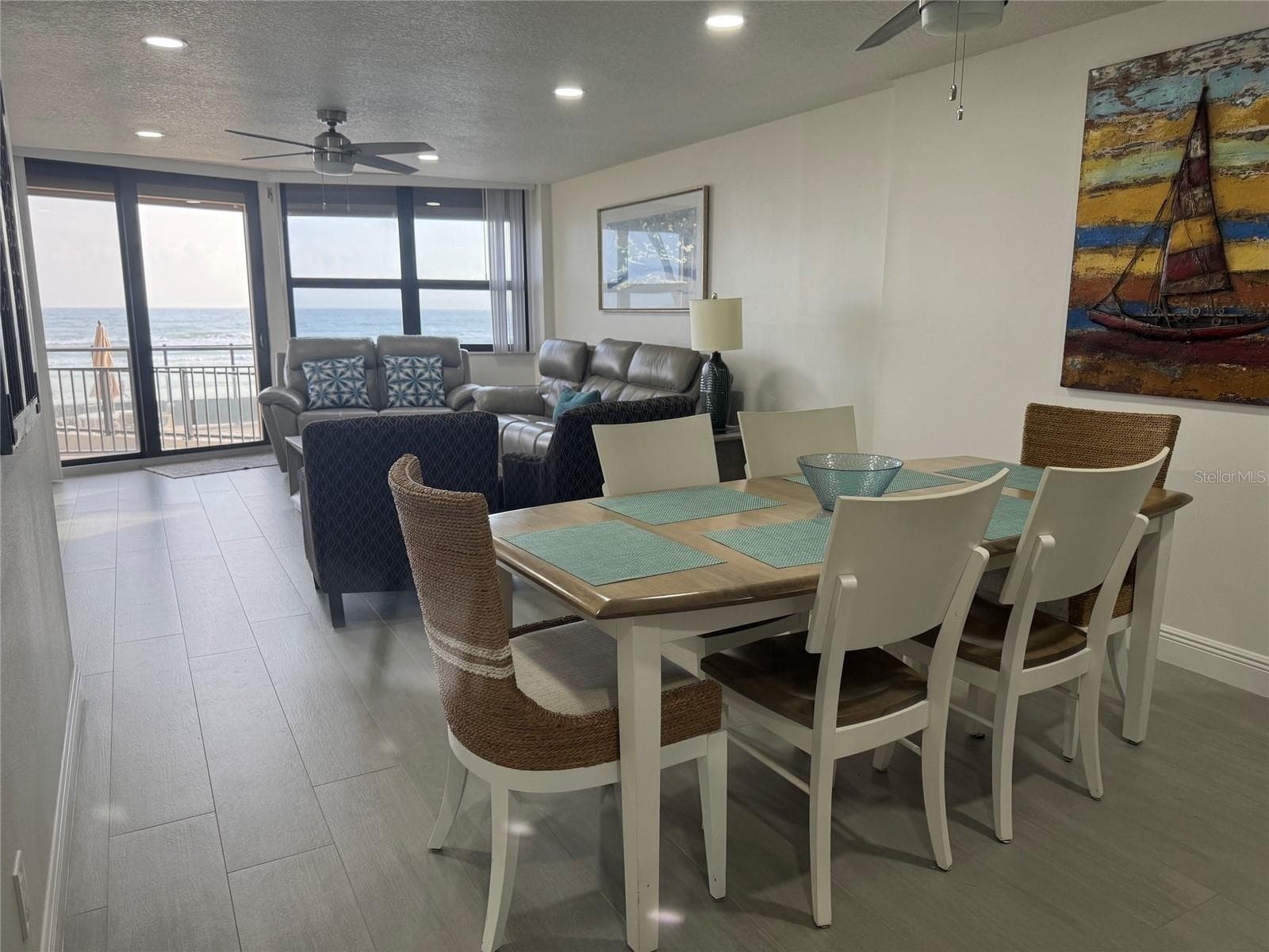 Dining area and Living Room - 4745 S ATLANTIC AVE #102, PONCE INLET