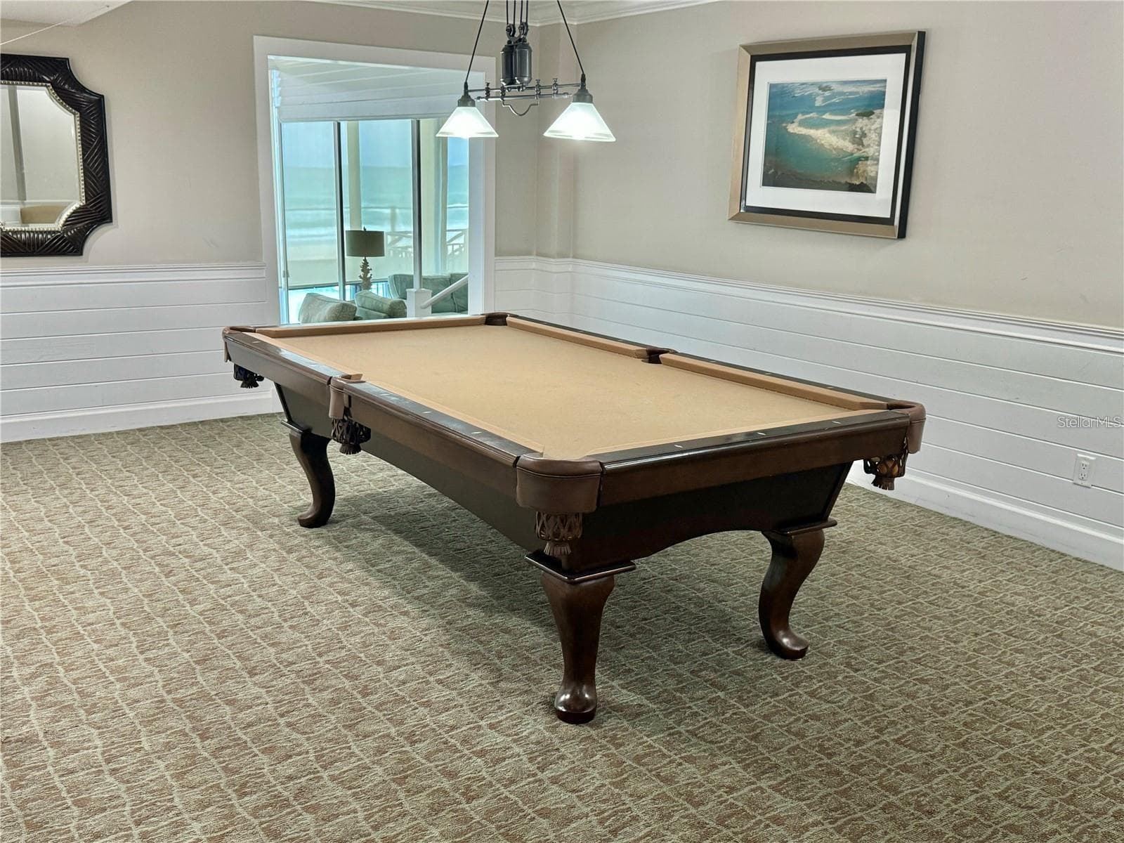 Billiard Room with TV - 4745 S ATLANTIC AVE #102, PONCE INLET