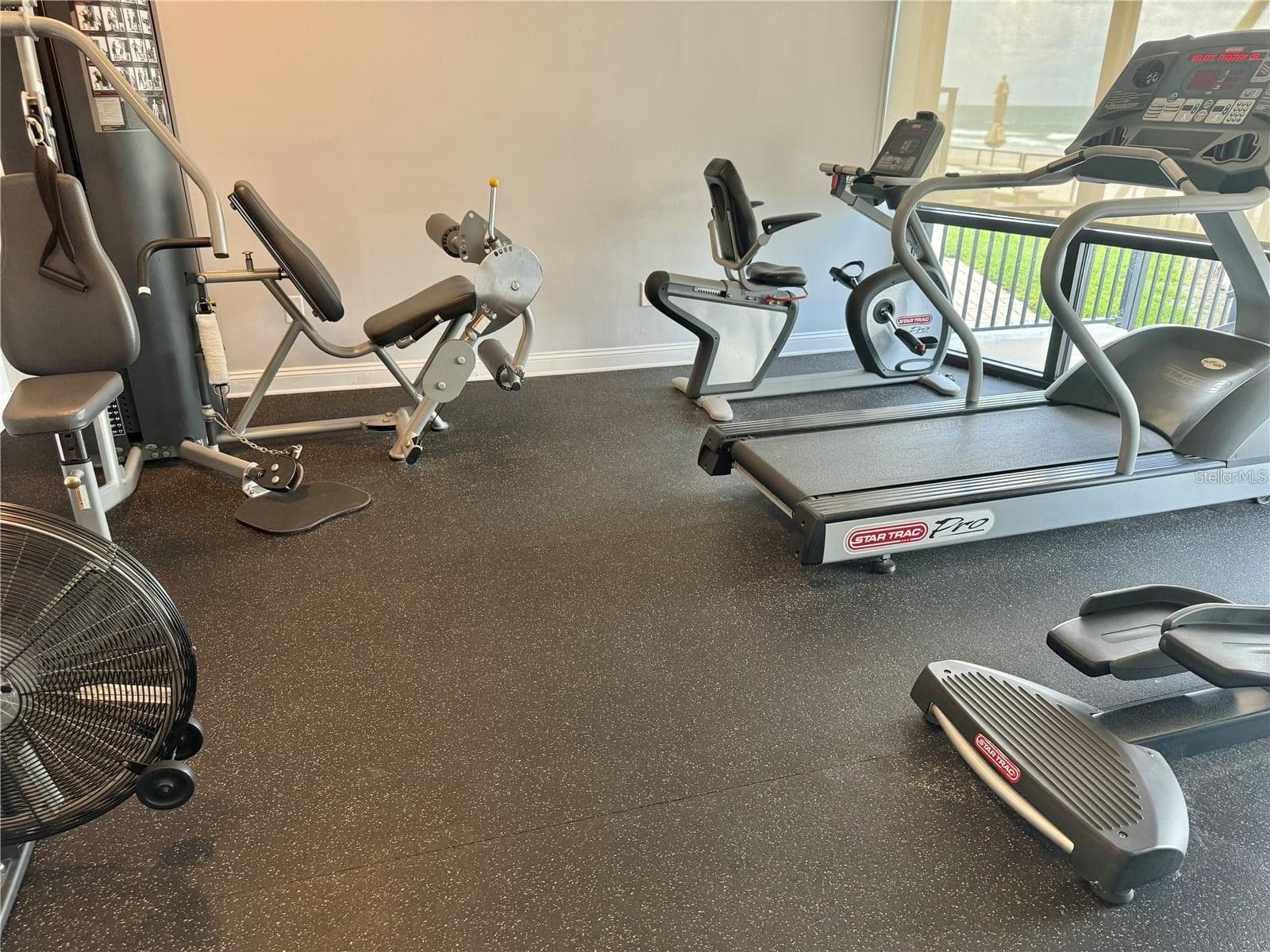 Oceanfront Exercise Room with TV - 4745 S ATLANTIC AVE #102, PONCE INLET