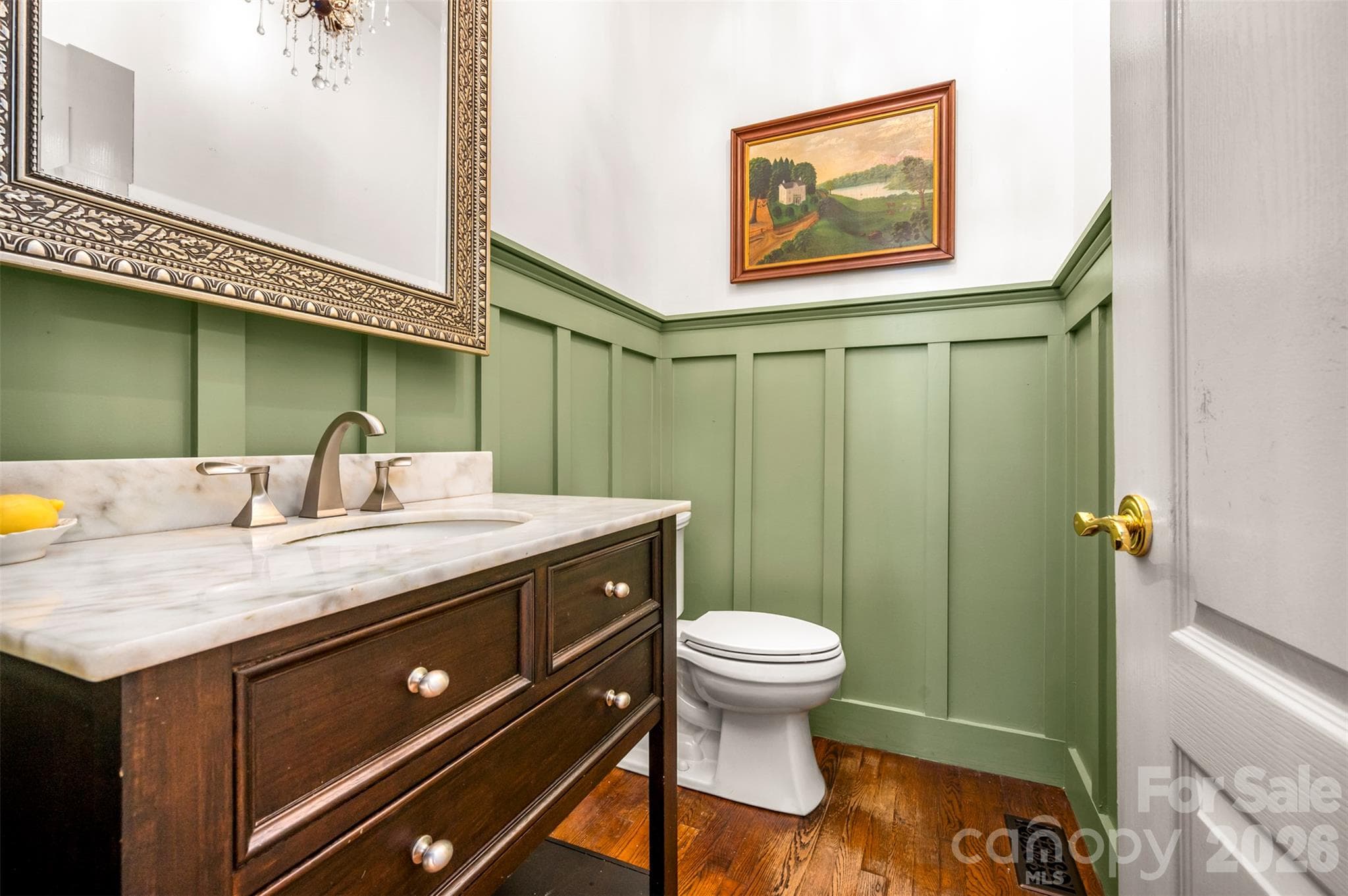 Centrally located powder room on main level convenient for guests. - 600 John Weaver Road, Columbus
