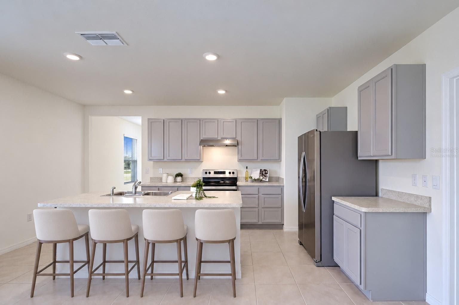 Virtually Staged, Recessed Lighting and Tile Flooring - 2415 BRASSIE CT, WINTER HAVEN