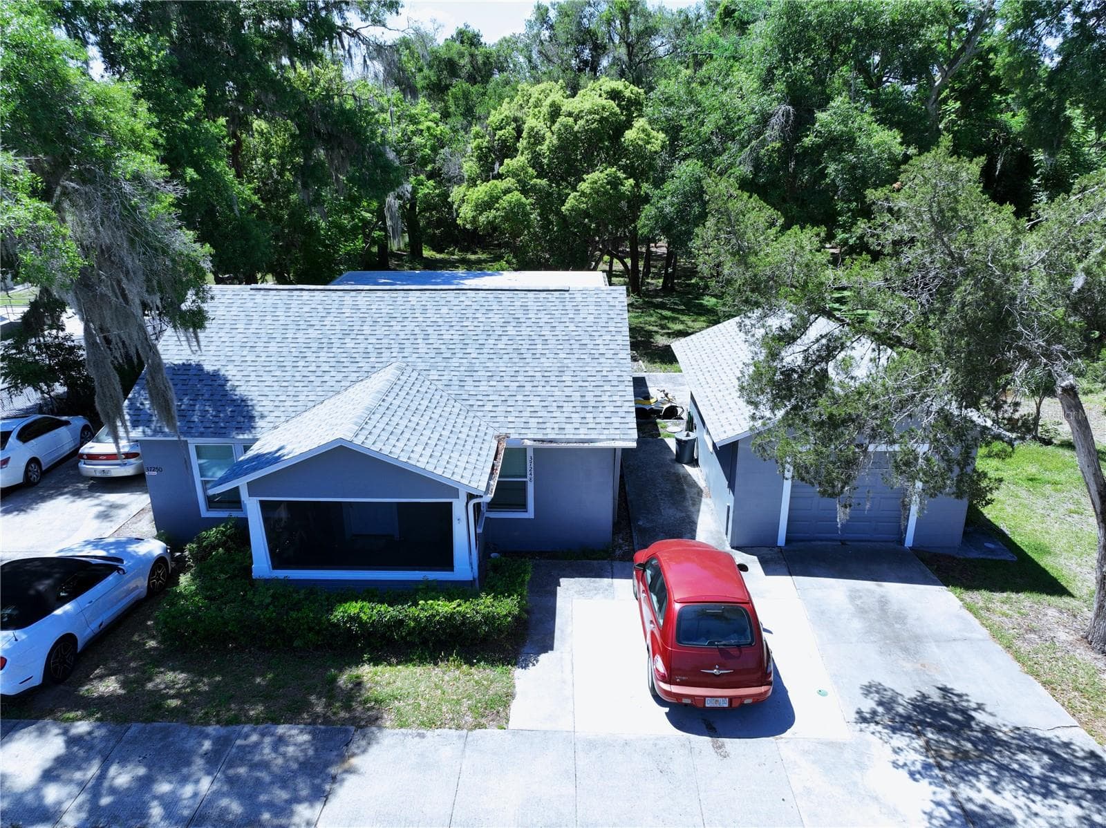 Front of the house - Drone shot - 37250 FLORIDA AVE, DADE CITY