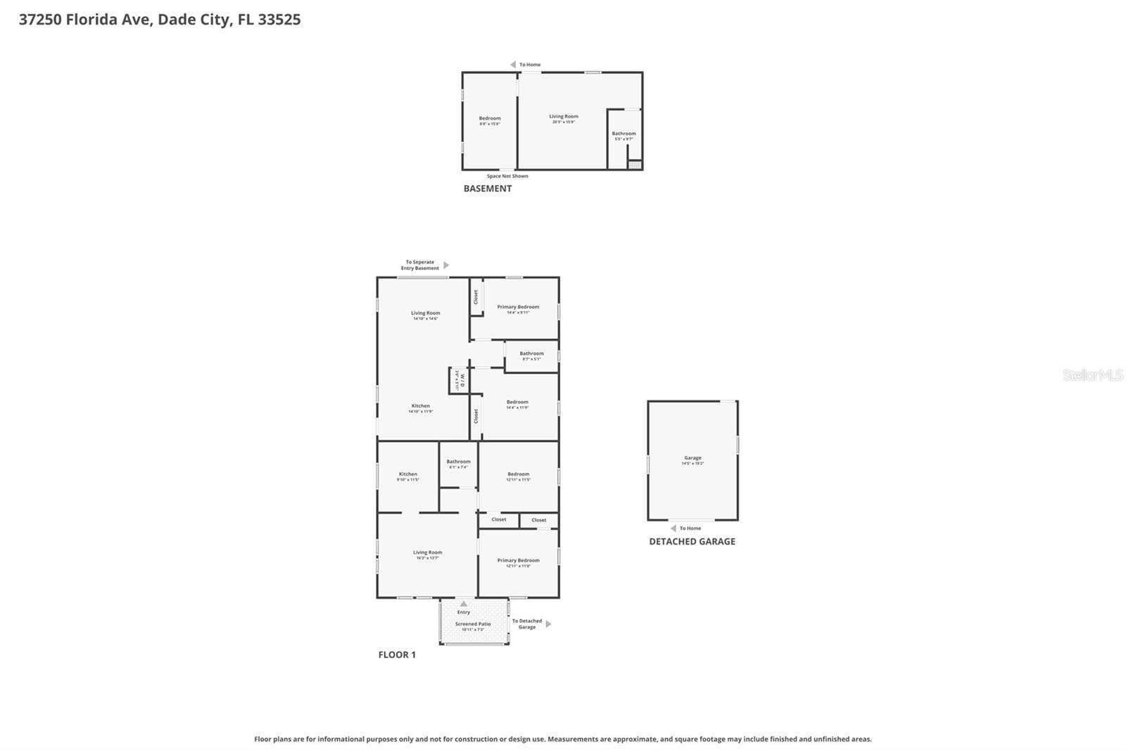 Combined Floor Plan - 37250 FLORIDA AVE, DADE CITY