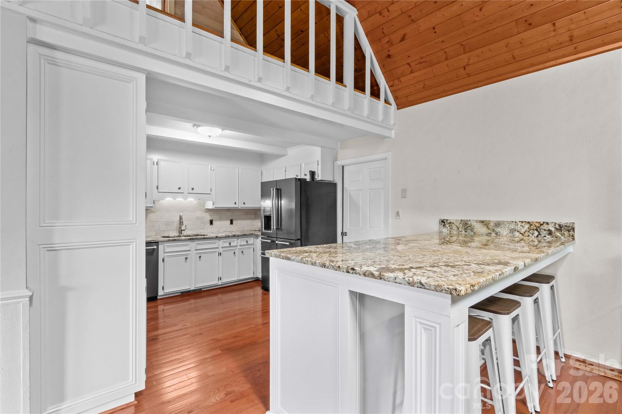 Kitchen Island with Granite Countertops - 296 Hicks Creek Road, Troutman
