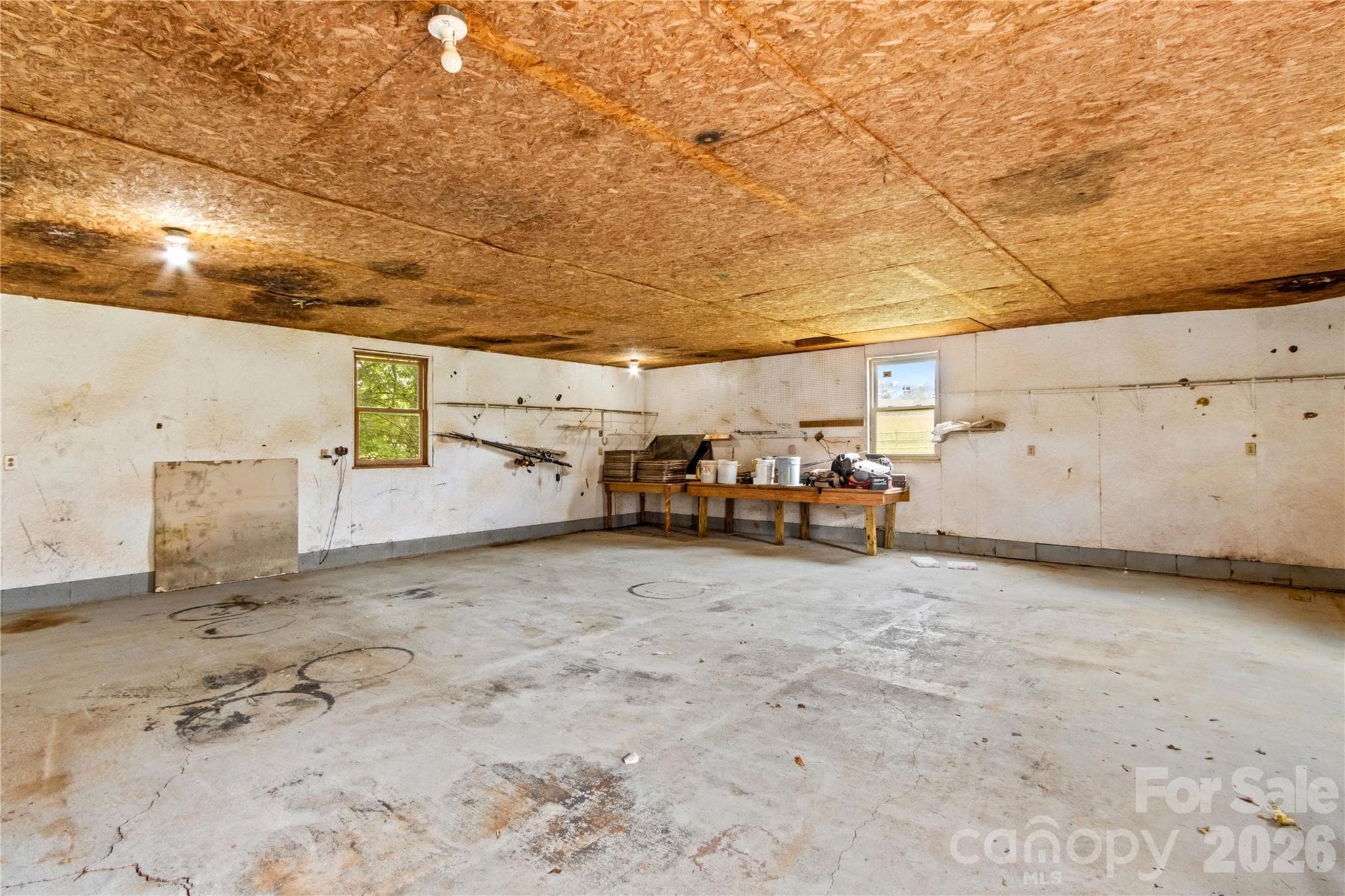 Interior view of Workshop Garage - 296 Hicks Creek Road, Troutman