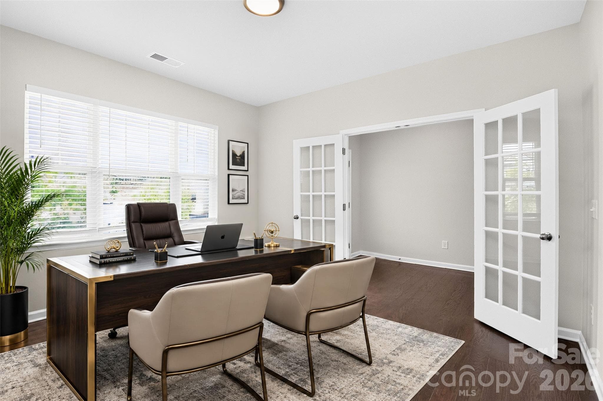 Office Virtually Staged - 17504 Terryglass Lane, Charlotte