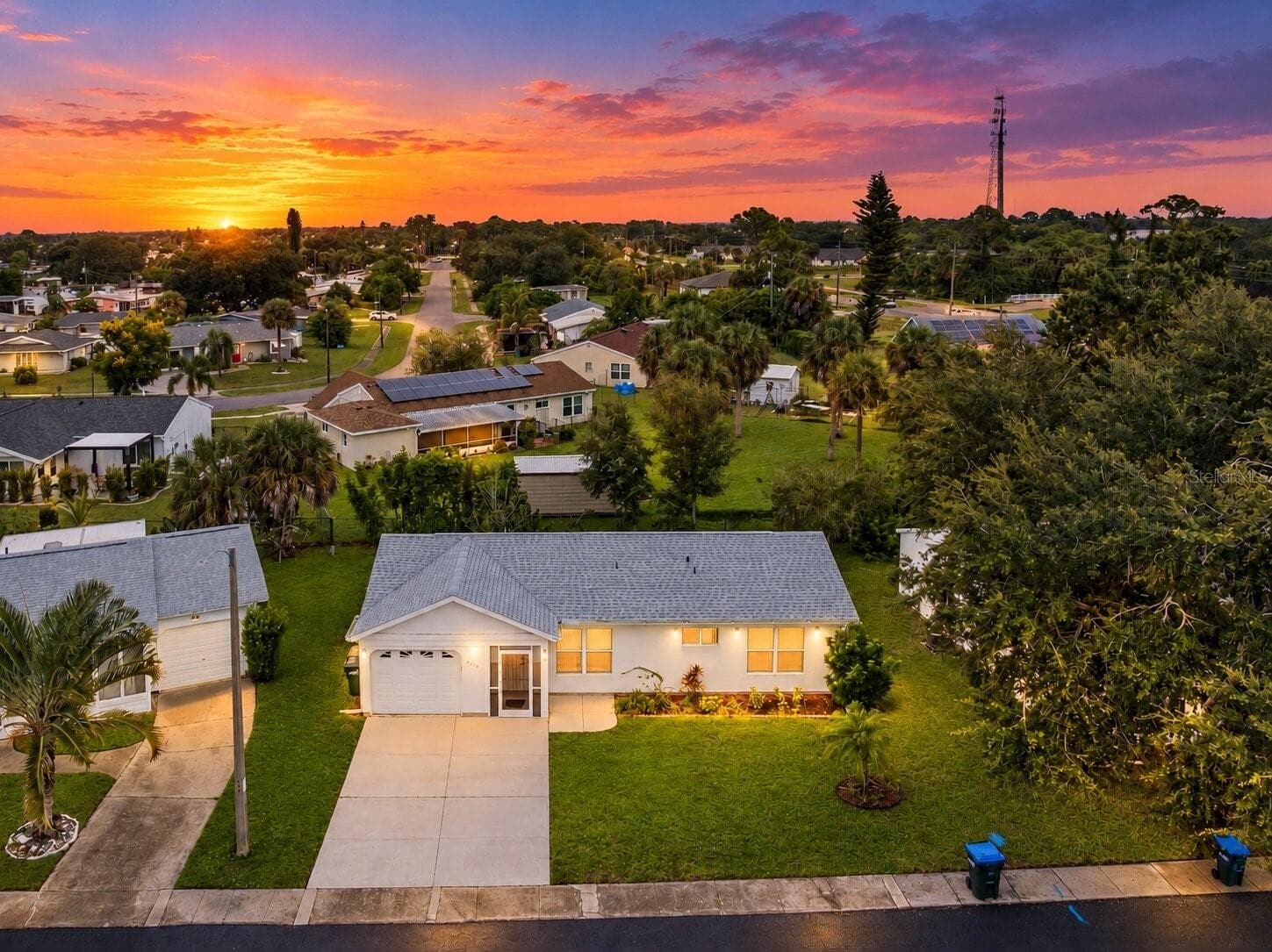 Aerial_8130PickwickRd_NorthPort_SunsetView_Twilight.jpg - 8130 PICKWICK RD, NORTH PORT