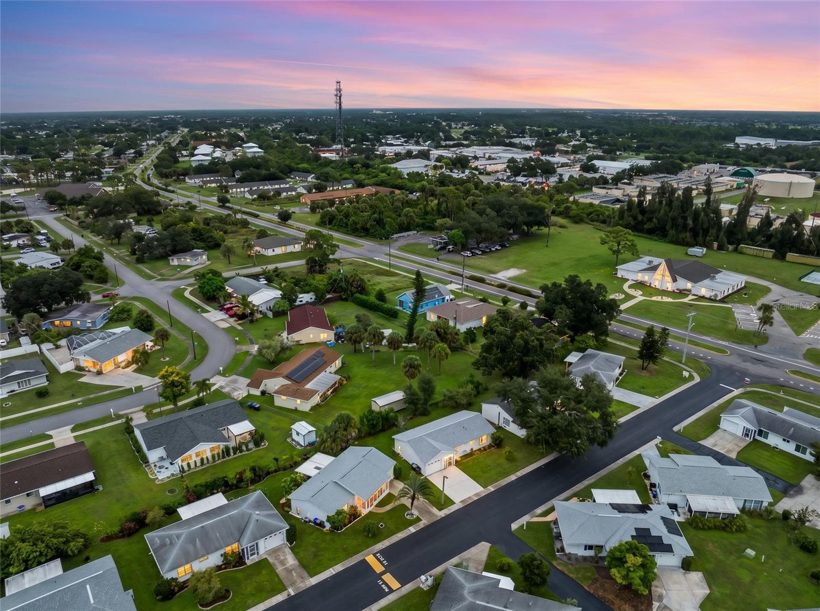 Aerial_8130PickwickRd_NorthPort_Neighborhood_Twilight3.jpg - 8130 PICKWICK RD, NORTH PORT