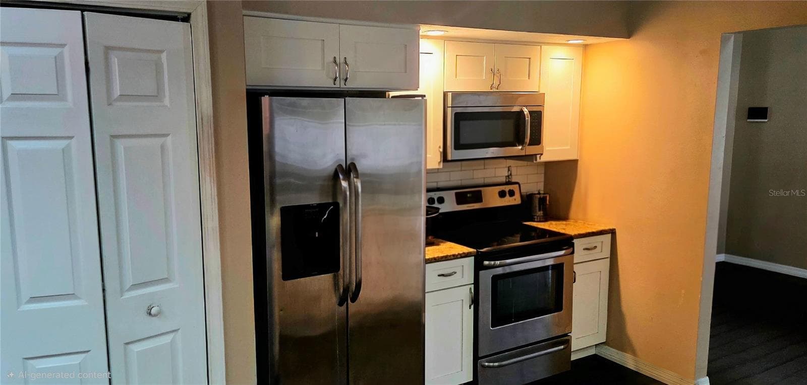 Pantry, fridge, range, microwave - 678 FAIRCHILD AVE, DELTONA