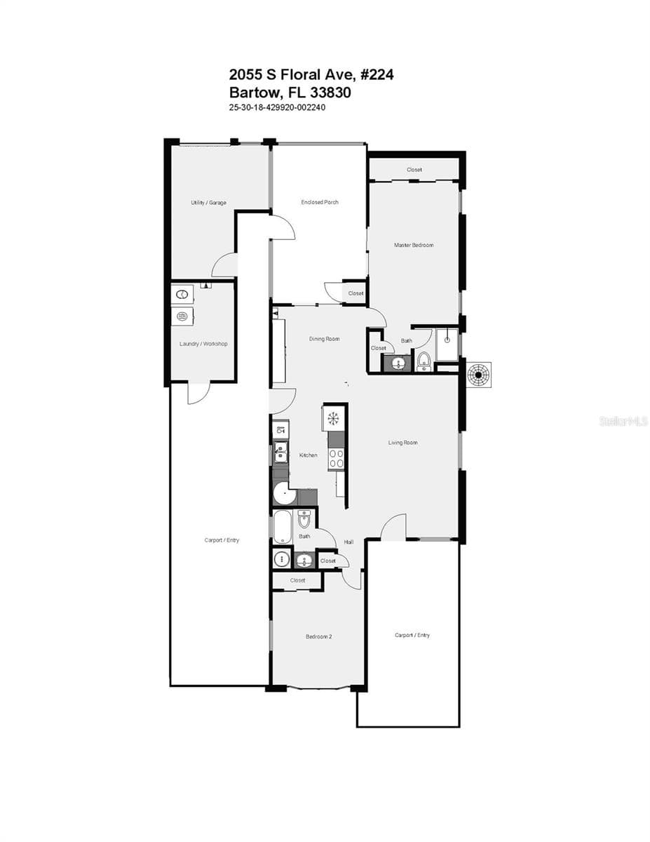 Floor Plan - 2055 S FLORAL AVE #224, BARTOW