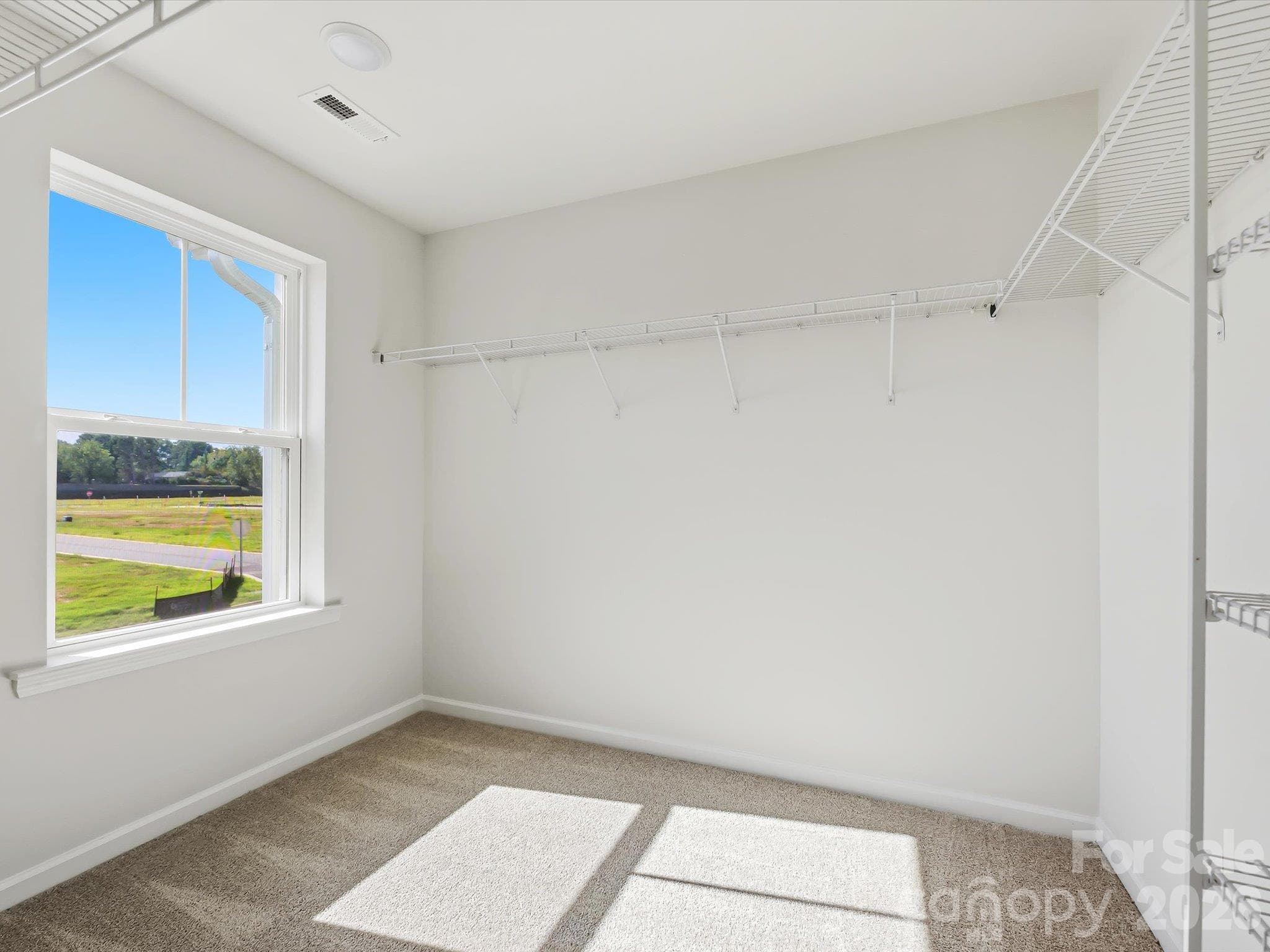 Large Owner's Closet with Window - 6617 Fire Lily Lane, Charlotte