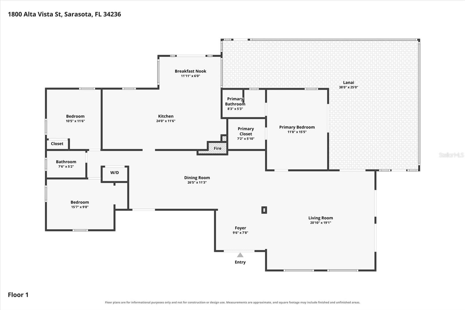 Single Family Residence at 1800 ALTA VISTA ST, SARASOTA, photo 82 of 83