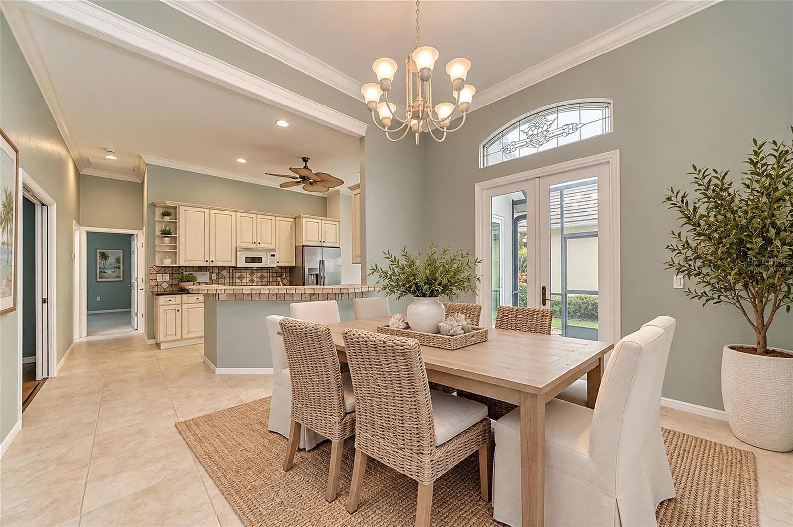 Virtually Staged Dining Room - 7816 HERITAGE CLASSIC CT, LAKEWOOD RANCH