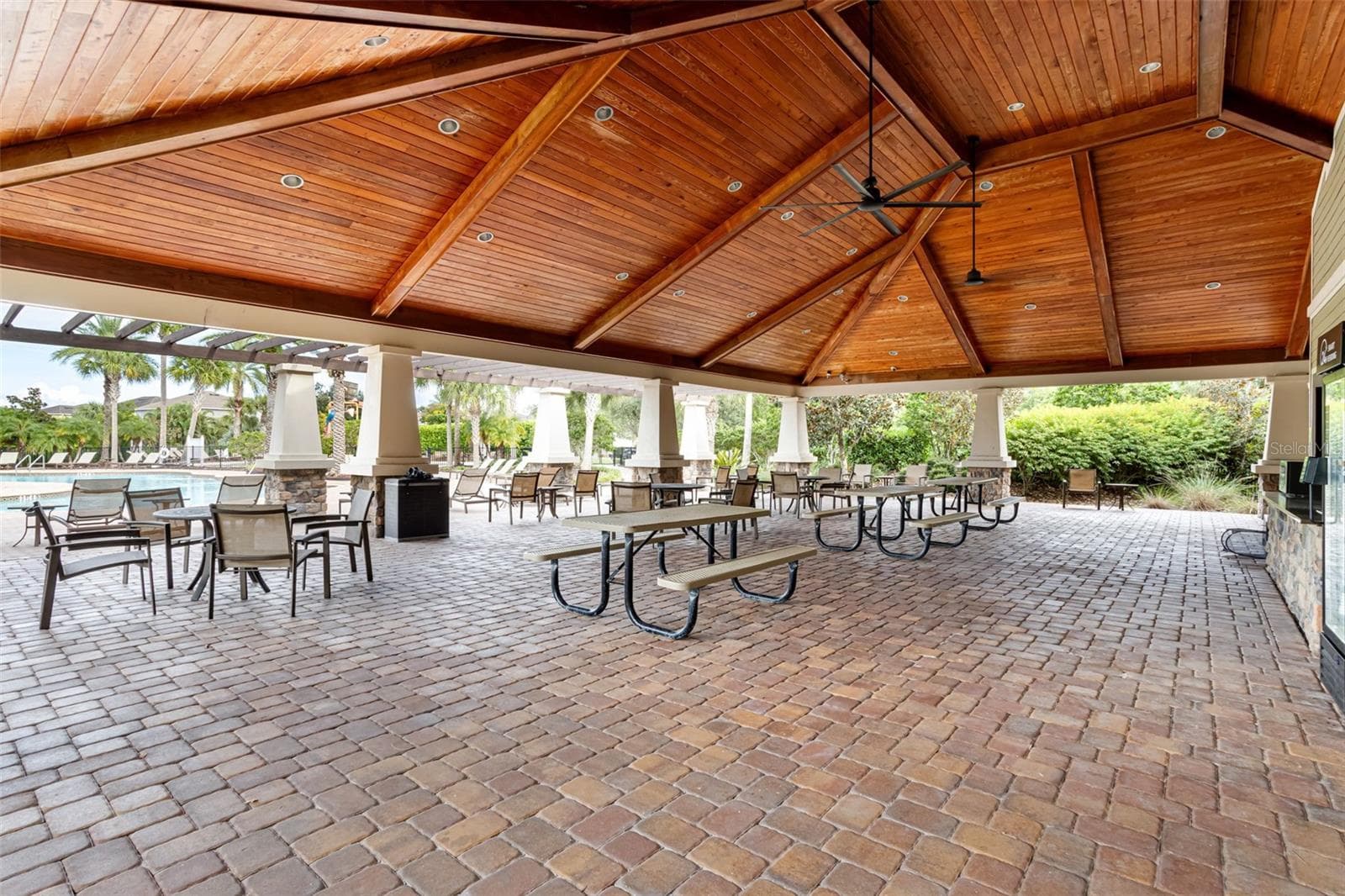 Community pavilion offering a versatile space for social gatherings and special occasions. - 6195 ANISE DR, SARASOTA