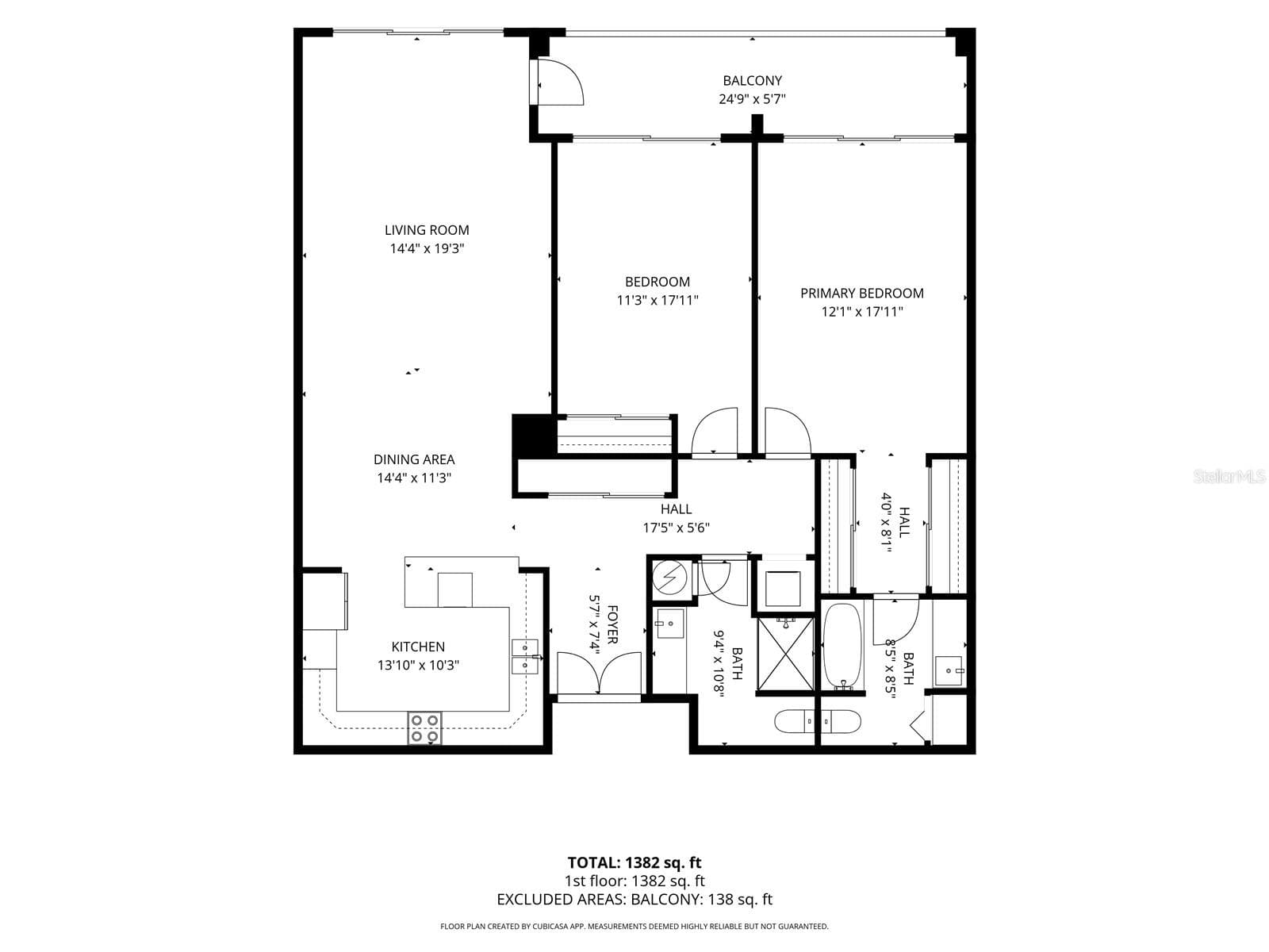 FLOOR PLAN - 1430 GULF BLVD #407, CLEARWATER BEACH