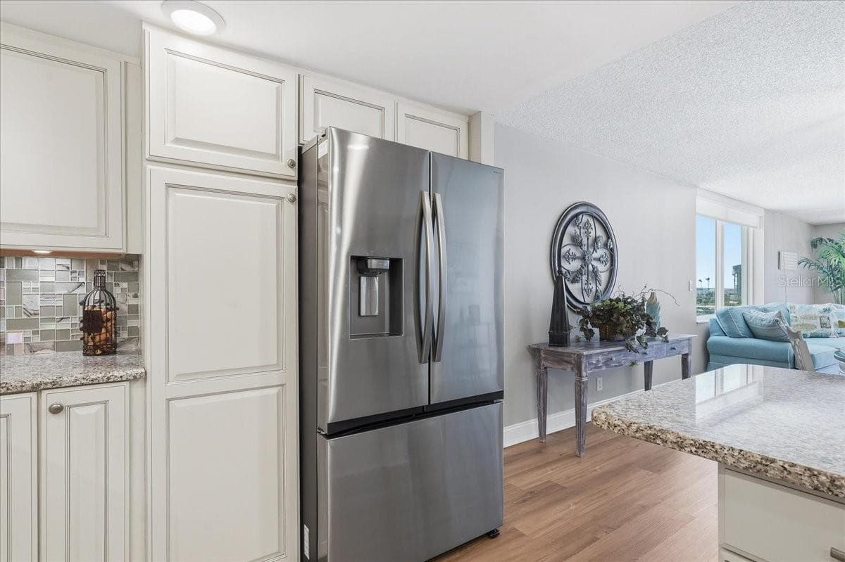 NEW KITCHEN REFRIGERATOR - 1430 GULF BLVD #407, CLEARWATER BEACH