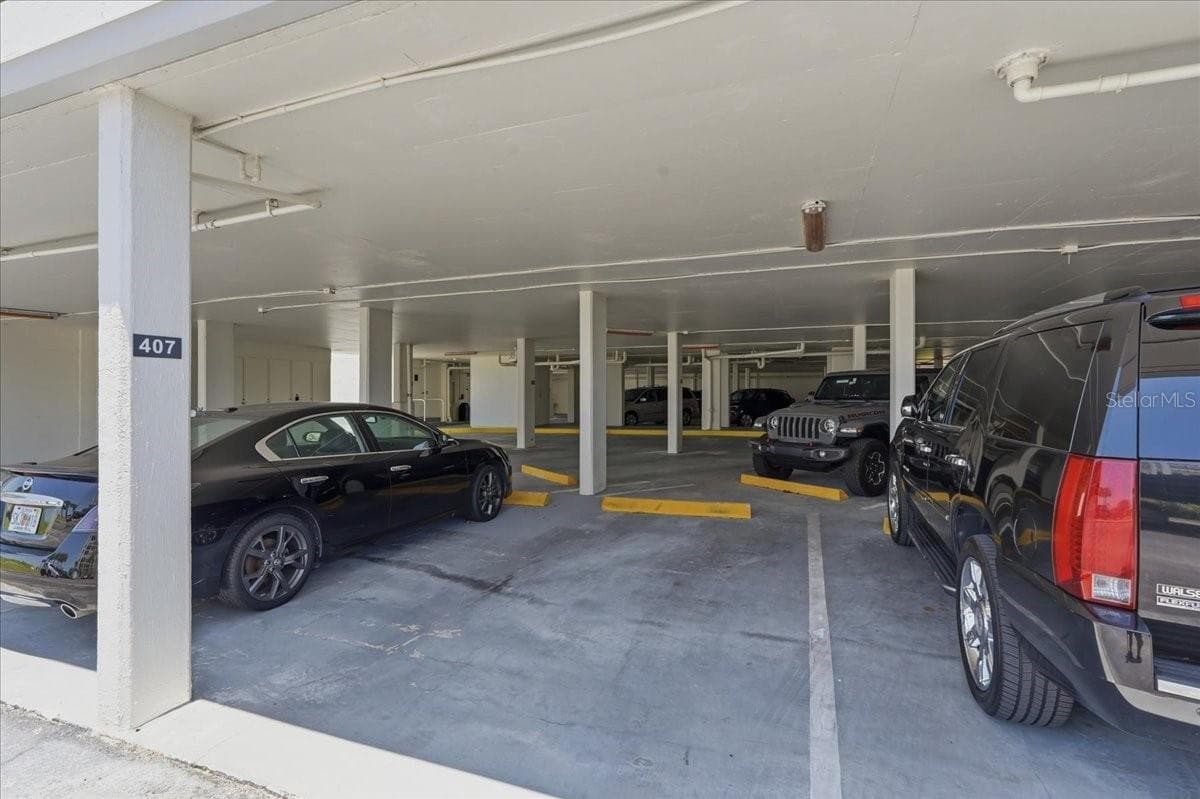 COVERED, ASSIGNED PARKING SPOT - 1430 GULF BLVD #407, CLEARWATER BEACH