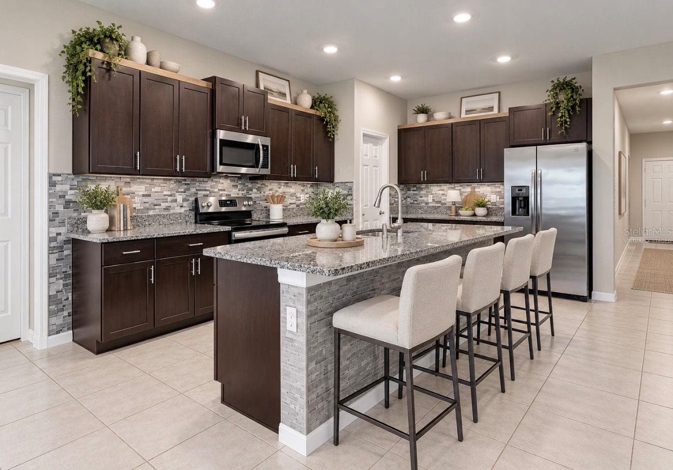 Kitchen | Virtually Staged - 11911 FIELD THISTLE CT, RIVERVIEW