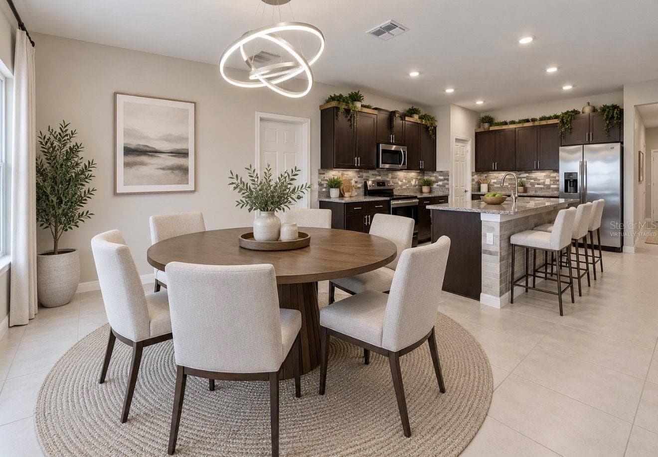 Breakfast Area | Virtually Staged - 11911 FIELD THISTLE CT, RIVERVIEW