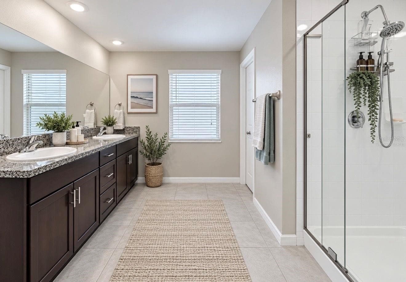 Primary Bath | Virtually Staged - 11911 FIELD THISTLE CT, RIVERVIEW