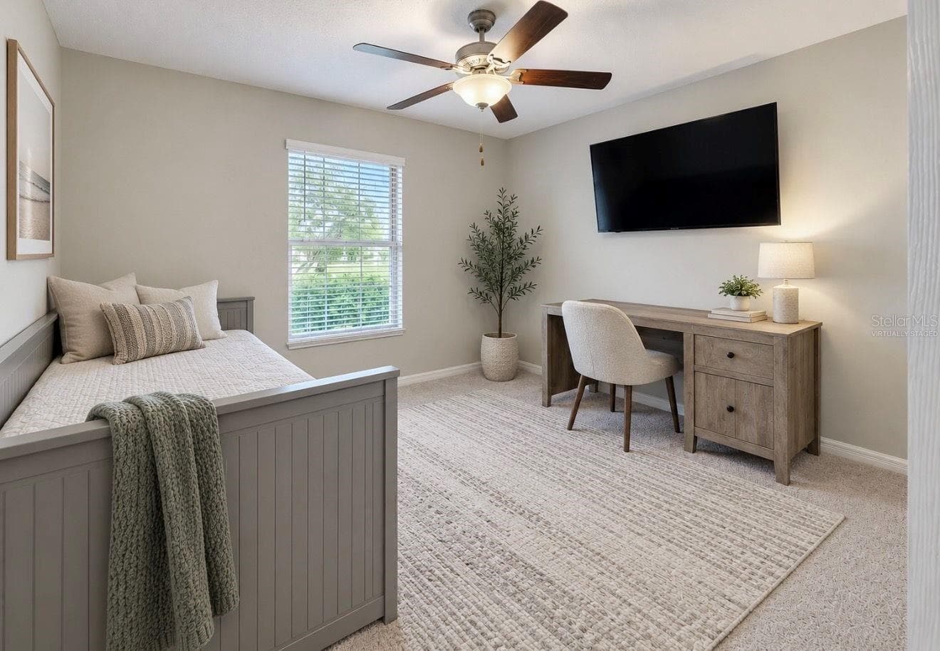 Secondary Bedroom | Virtually Staged - 11911 FIELD THISTLE CT, RIVERVIEW