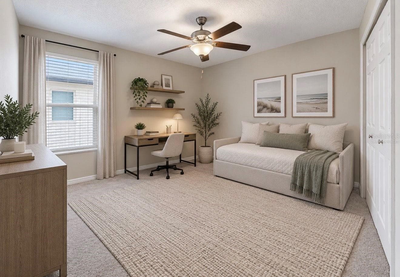Secondary Bedroom | Virtually Staged - 11911 FIELD THISTLE CT, RIVERVIEW