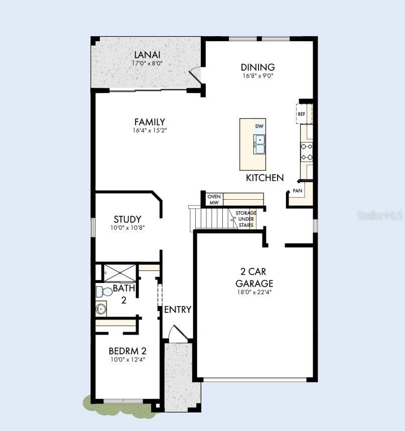 Floor Plan First Floor - 5843 NATIVE OAK ST, MOUNT DORA