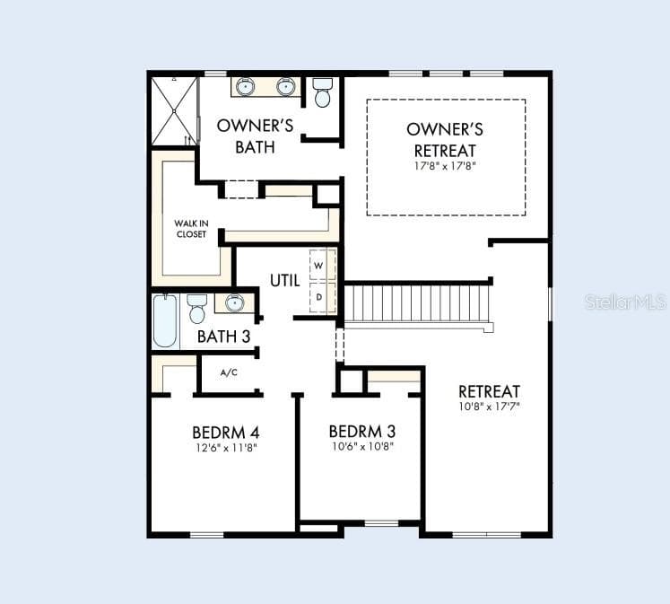 Floor Plan Second Floor - 5843 NATIVE OAK ST, MOUNT DORA
