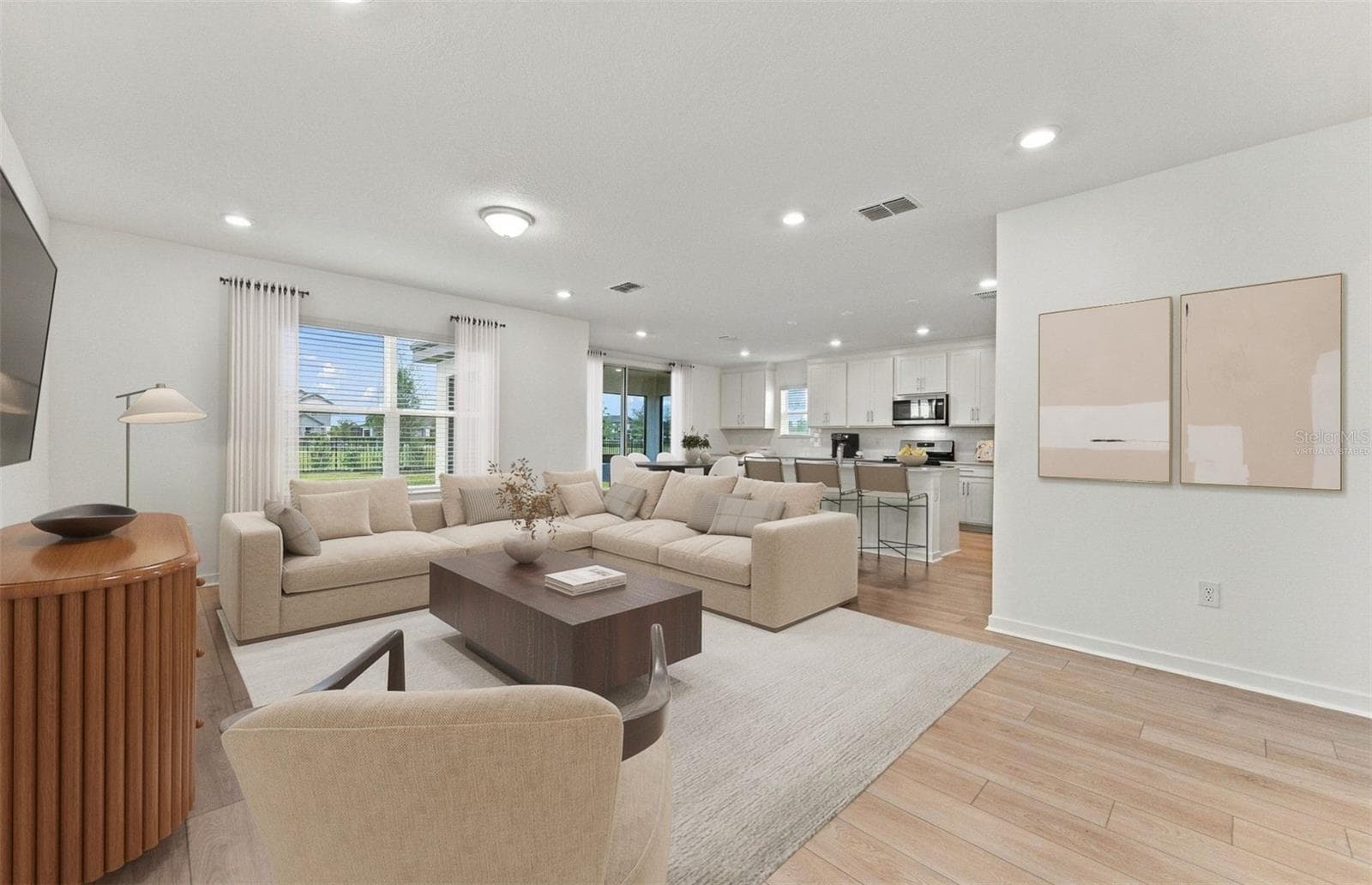 Virtually Staged - Open Gathering Room - 11334 MEADOW RIVER WAY, PARRISH