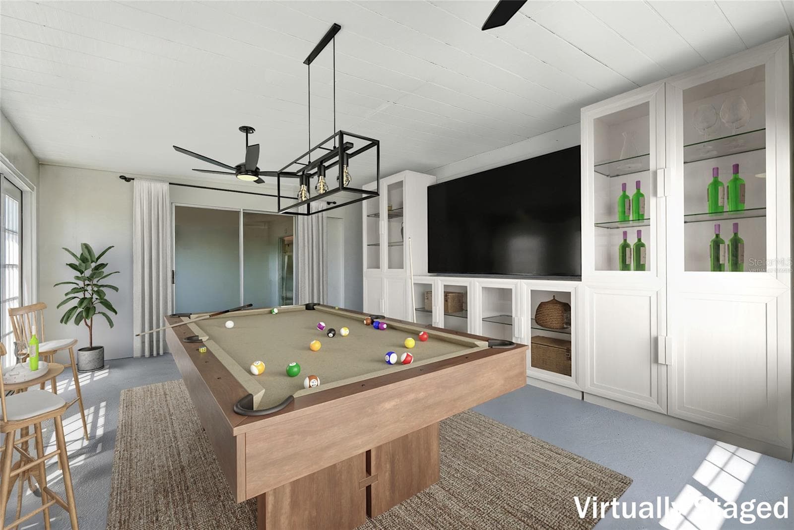Virtually Staged. Plenty of room for built-in cabinetry, wall-mounted TV and more. - 1890 62ND AVE S, ST PETERSBURG