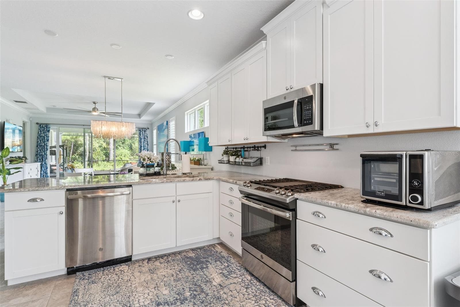 View from the Kitchen looking towards the Dining & Great Room areas - 1305 HAYTON AVE., DELAND