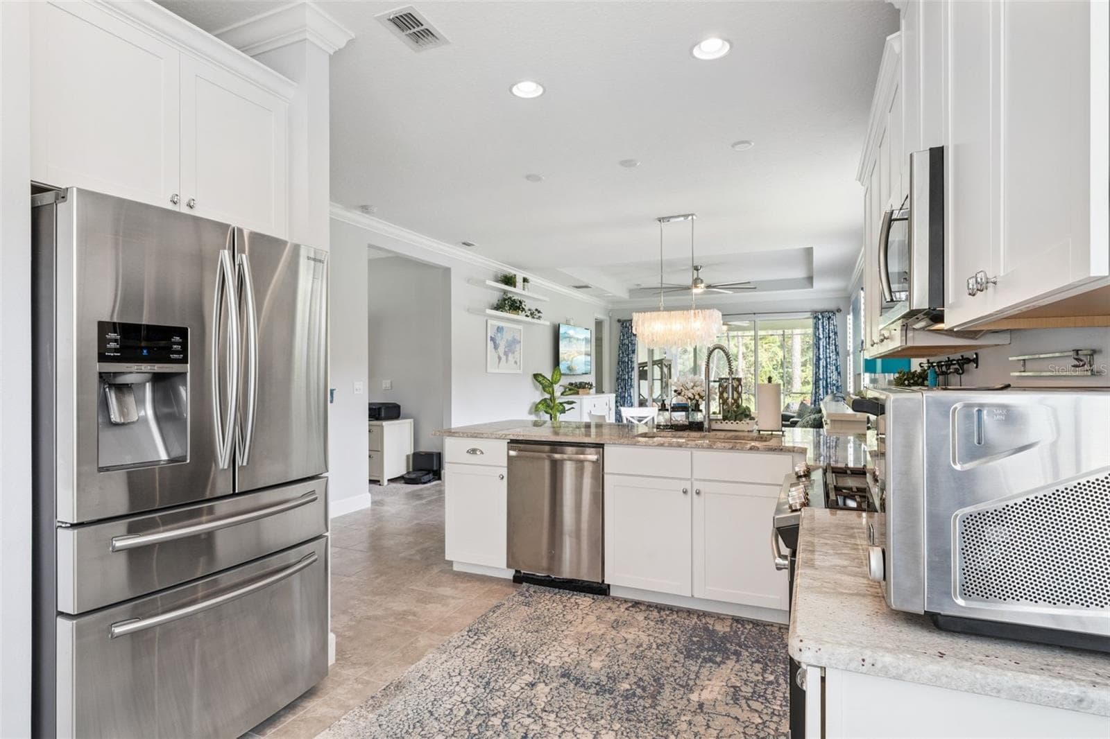 Kitchen w/ a French door style refrigerator & all stainless steel appliances - 1305 HAYTON AVE., DELAND